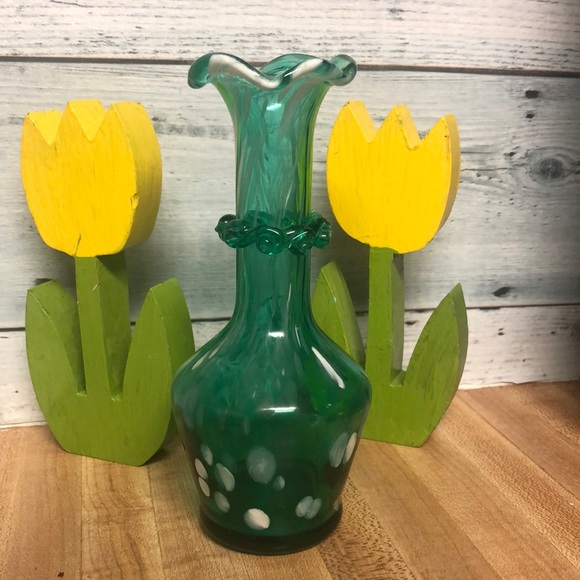 Fenton Handblown Glass Vase - Picture 2 of 5